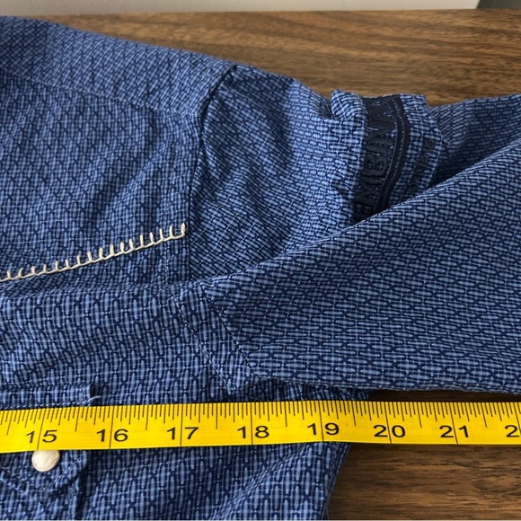 Panhandle Slim Blue Women Western Snap Button-Down Shirt M - Picture 7 of 11